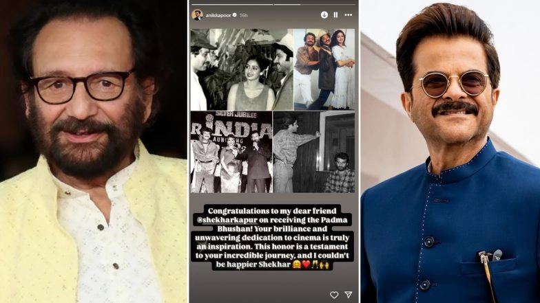 Padma Awards 2025: Shekhar Kapur Honoured With Padma Bhushan, Anil Kapoor Shares Heartfelt Congratulations, Says ‘Your Unwavering Dedication to Cinema Is Truly Inspiring’ (View Post)
