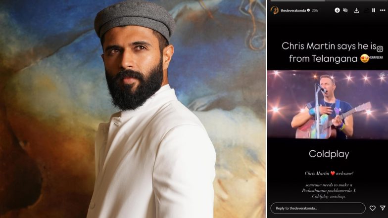 Chris Martin Calls Himself ‘From Telangana’ in Playful Moment at Coldplay’s Ahmedabad Concert, Vijay Deverakonda Reacts