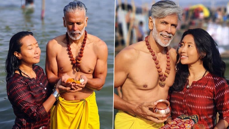 Maha Kumbh 2025: Milind Soman Takes a Holy Dip at Triveni Sangam on Mauni Amavasya
