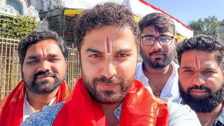 ‘Laila’ Actor Vishwak Sen Visits Tirumala Temple for Darshan and Blessings