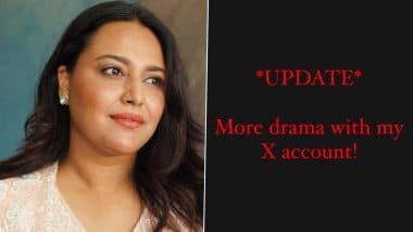 Swara Bhasker Reveals Her X Account Has Been Hacked: Actress Shares Shocking Update