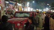Jaipur: SUV Driven by Minor Rams Into Religious Procession in Rajasthan&rsquo;s Rajapark Area, 4 Injured (Watch Video)
