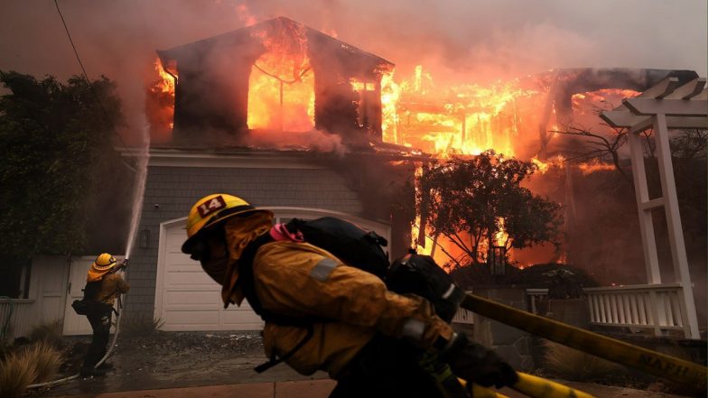 Los Angeles Wildfires: Over 50,000 People Under Evacuation Orders, Warnings As Fast-Moving Wildfire Imperils Homes North of LA
