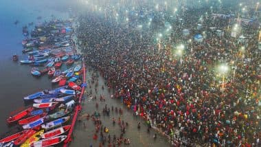 Maha Kumbh Mela 2025: ‘10 Million Devotees Take Dip in Holy Sangam on First Amrit Snan’, Says DGP Prashant Kumar (See Pics and Videos)