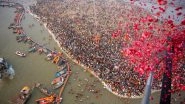 Maha Kumbh Mela 2025: Yogi Adityanath Greets People at Sangam on &lsquo;Paush Purnima&rsquo; on First Day of Mahakumbh, Says &lsquo;Around 1.50 Crore Devotees Take Holy Dip&rsquo; (See Pics and Video)