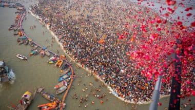 Maha Kumbh Mela 2025: Yogi Adityanath Greets People at Sangam on ‘Paush Purnima’ on First Day of Mahakumbh, Says ‘Around 15 Million Devotees Take Holy Dip’ (See Pics and Video)