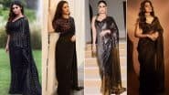 Makar Sankranti 2025: Kareena Kapoor Khan, Rashmika Mandanna's Stunning Black Sarees for Your Celebration (View Pics)