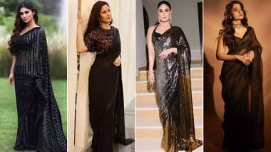 Makar Sankranti 2025: Kareena Kapoor, Mouni Roy's Black Sarees to Wear for the Ocassion