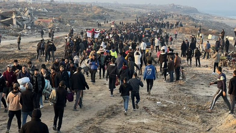 Gaza Ceasefire Deal: Israel Begins Allowing Palestinians To Return to Northern Gaza for First Time in Over Year