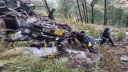 Uttarakhand Road Accident: 5 Dead, 17 Injured As Bus Falls Into 100-Meters-Deep Gorge in Pauri (Watch Videos)