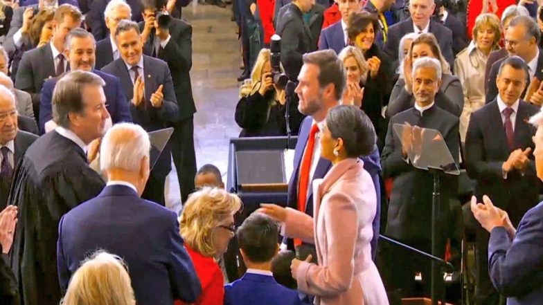 Donald Trump Inauguration: EAM S Jaishankar Joins Roster of International and US Leaders, Takes a Prominent Seat at Swearing-In Ceremony (See Pics)