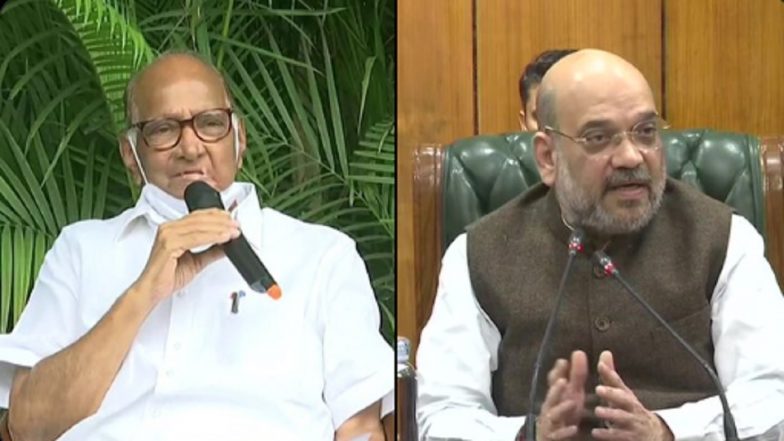 Sharad Pawar ‘Tadipaar’ Remark on Amit Shah: BJP Slams NCP-SP Supremo for His Comments, Asks Veteran Leader To Stop Spreading ‘Wrong Information’ About Home Minister