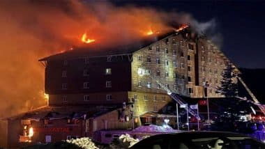 Turkey Fire: 76 Killed, Over 50 Injured As Fire Breaks Out in Kartalkaya Ski Resort in Northwestern Turkey