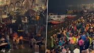 Basant Panchami 2025: Devotees Perform Amrit Snan, Take Holy Dip in Ganga in Varanasi and Prayagraj Mahakumbh (Watch Videos)