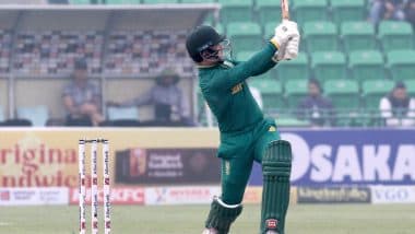 Matthew Breetzke Becomes First Batter to Score 150 on ODI Debut, South Africa Batsman Registers Feat During NZ vs SA Pakistan Tri-Series 2025 Match (Watch Video)