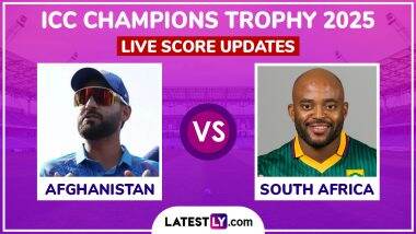 Afghanistan Cricket National Team vs South Africa National Team ICC Champions Trophy 2025 Live 