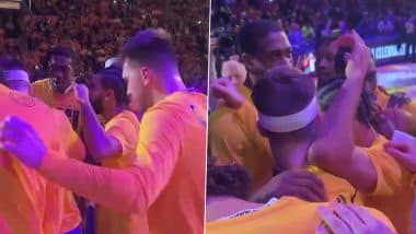 ‘Luka, Be Fu**ing Self, Fit the Fu**ing Out’: LeBron James Encourages Luka Doncic in Team Huddle During Lakers vs Jazz NBA 2024-25 Regular Season Game, Video Goes Viral