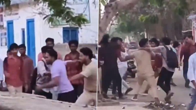 Gaming Turns Violent in Andhra Pradesh: Brawl Erupts Between 2 Student Groups Over Free Fire in Eluru, Video Goes Viral