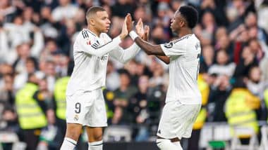 La Liga 2024–25: Kylian Mbappe Scores Equaliser As Real Madrid Hold Atletico Madrid to 1–1 Draw in Madrid Derby