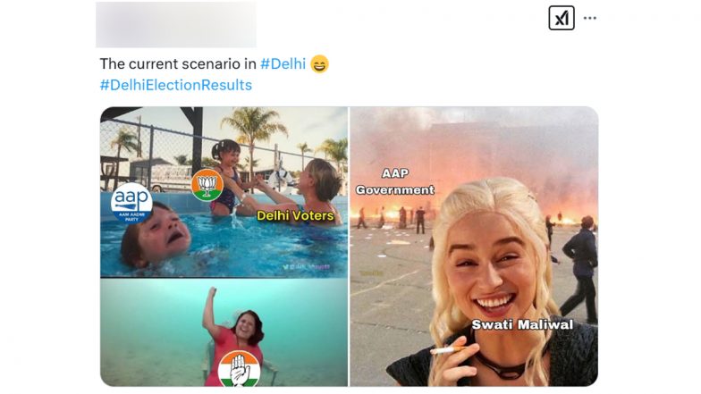 Delhi Election 2025 Results: AAP’s Shock Defeat and BJP’s Big Comeback Sparks Meme Frenzy on Social Media