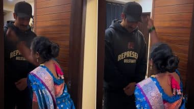 ‘Chhaava’ Star Vicky Kaushal’s House Help Asha Tai Performs ‘Nazar Utarna’ Ritual on Actor After Massive Success of the Historical Drama (Watch Video)