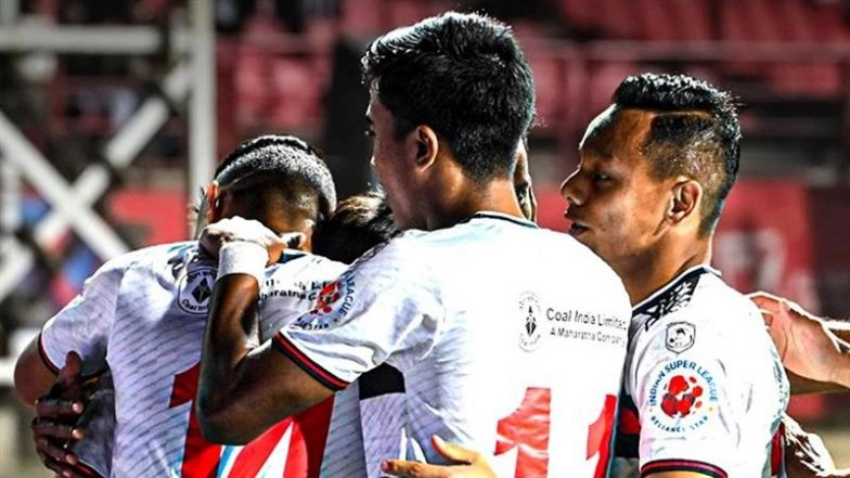 ISL 2024–25: NorthEast United FC Beat Jamshedpur FC 2–0 on Alaaeddine Ajaraie’s Historic Goal-Scoring Night