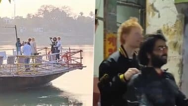 Amid Mathematics India Tour, Ed Sheeran and Arijit Singh Go on Scooter and Boat Ride in Jiaganj, West Bengal; Video Goes Viral – WATCH