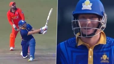 Legend 90 League 2025: Martin Guptill Goes Berserk To Propel Chhattisgarh Warriors to Victory Over Big Boys Unikari (Watch Video)