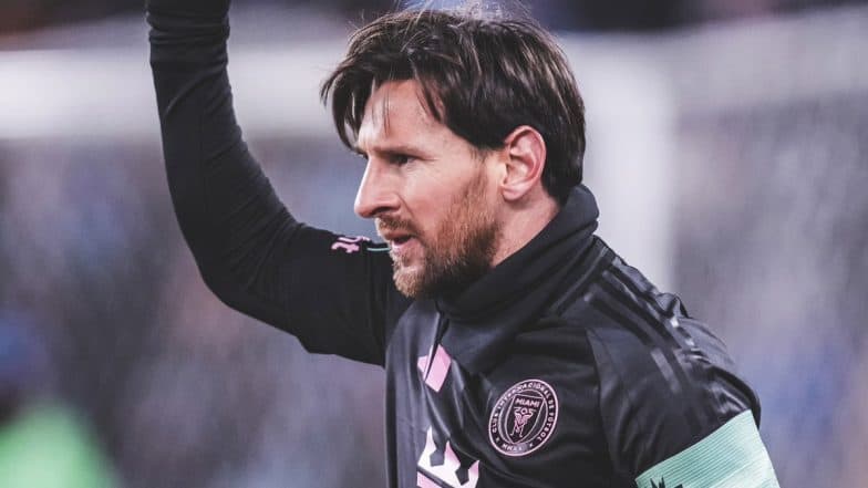 Lionel Messi Scores First Goal of Season For Inter Miami Against Sporting KC in Concacaf Champions Cup 2025, Completes 1230 Career Goal Contributions (Watch Video)