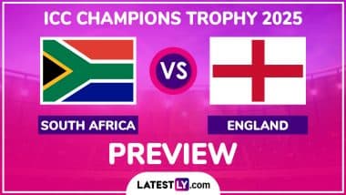 South Africa vs England ICC Champions Trophy 2025 Preview: Likely Playing XIs, Key Battles, H2H and More About SA vs ENG CT Cricket Match in Karachi