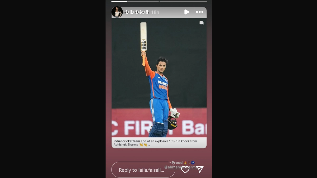 Instagram Story Shard by Laila Faisal (Photo Credit: Instagram)