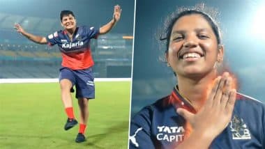 Richa Ghosh Brings Out Iconic 'Pushpa' Celebration, Kanika Ahuja Showcases Her Dance Moves After Defending Champions Win GG-W vs RCB-W WPL 2025 Tournament Opener (Watch Video)