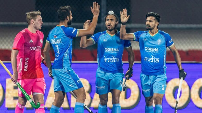 India vs Germany, FIH Hockey Pro League 2024-25 Live Streaming Online on JioHotstar: Watch Free Telecast of Men’s Hockey Match on TV and Online