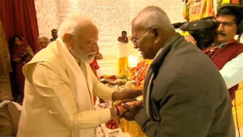 Kameshwar Chaupal Dies: PM Narendra Modi Condoles Death of Senior BJP Leader, Says ‘He Made Valuable Contribution to Ram Temple in Ayodhya’ (See Pic)