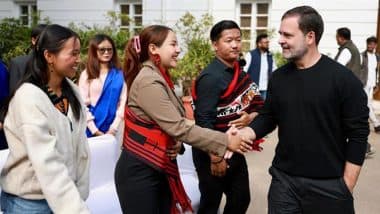 Rahul Gandhi Interacts With Students From Nagaland, Says 'World Shifting to New Energy System, India Stuck in Outdated Economic Thinking' (See Pics and Videos)