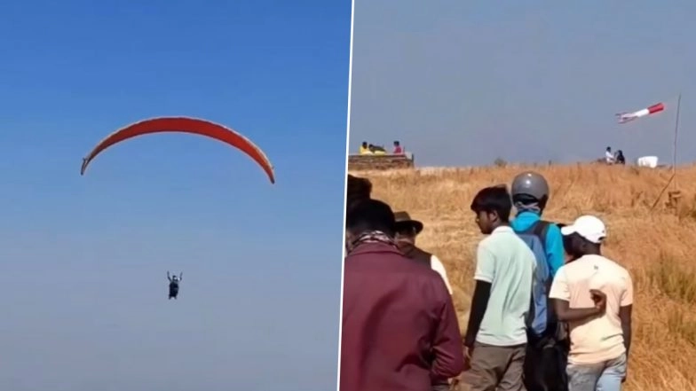 Satara: Student Paraglides to College To Dodge Traffic Before Exam in Maharashtra, Video Goes Viral