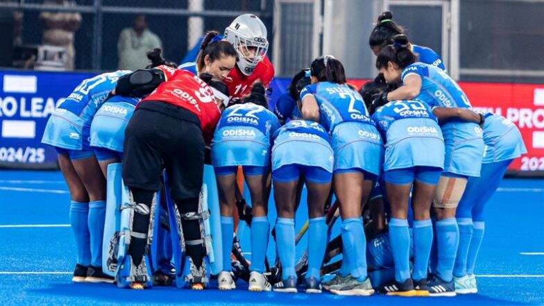 India Women vs Spain Women, FIH Hockey Pro League 2024-25 Live Streaming Online on JioHotstar: Watch Free Telecast of Women’s Hockey Match on TV