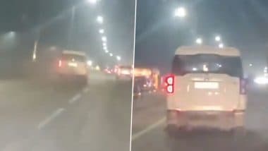 Fatehpur Hit-and-Run: Speeding Scorpio Hits Labourer, Drags Him for 6 km on Allapur National Highway in Uttar Pradesh; Police Respond After Video Goes Viral