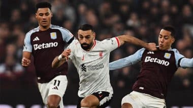 Mohamed Salah Becomes First Player To Score 15 Away EPL Goals in a Single Season for the Reds, Achieves Landmark During Aston Villa vs Liverpool Premier League 2024–25 Match