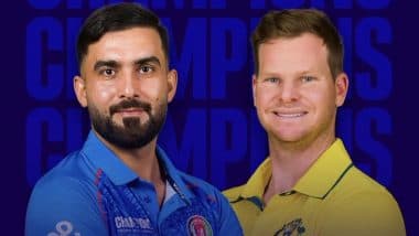 Afghanistan vs Australia ICC Champions Trophy 2025 Toss Report & Playing XI: Hasmatullah Shahidi Opts to Bat First; Both Sides Fielding Unchanged XI