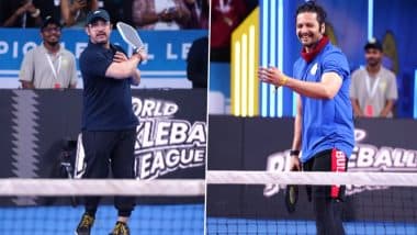 World Pickleball League 2025: Aamir Khan and Ali Fazal Light Up Brabourne Stadium With Thrilling Face-Off in a Friendly Match (Watch Video)