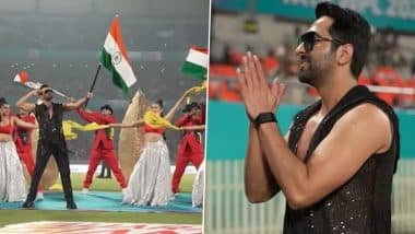 Ayushmann Khurrana Sings ‘Maa Tujhe Salaam’ During Women’s Premier League 2025 Opening Night in Vadodara (Watch Viral Video)