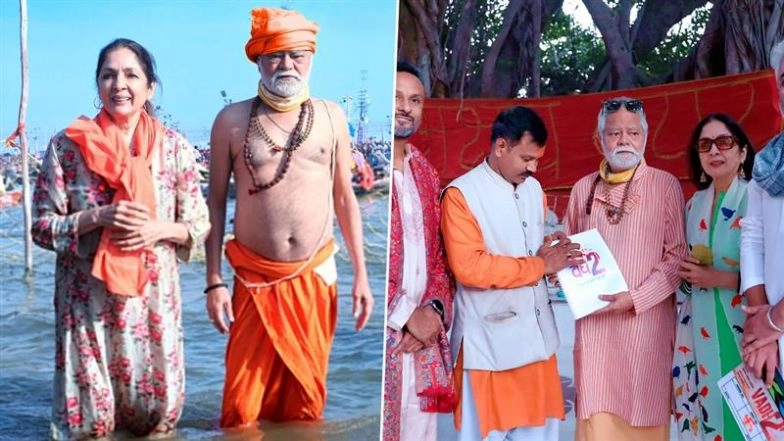 Neena Gupta, Sanjay Mishra & ‘Vadh 2’ Team Seek Divine Blessings at Maha Kumbh Mela 2025