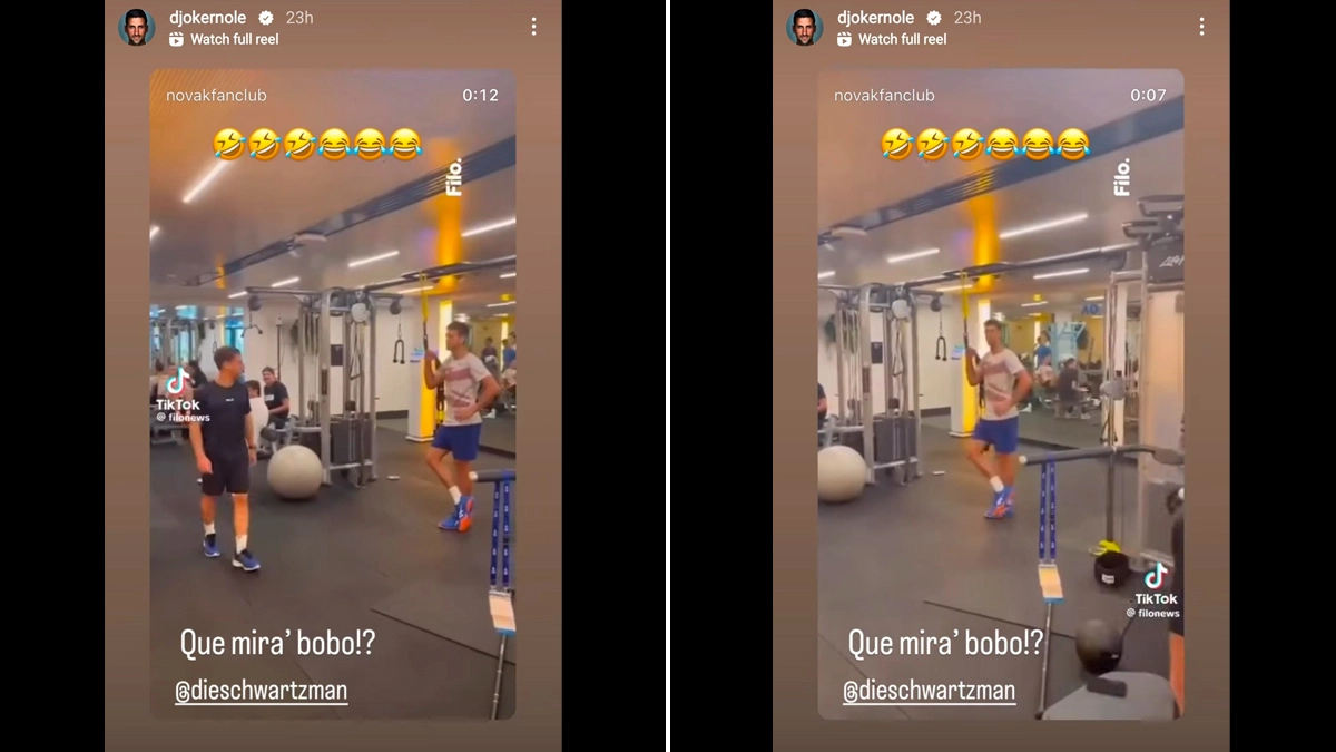 Screengrab of Novak Djokovic's Story (Photo Credit: Instagram)