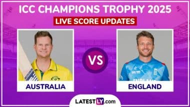 Australia vs England Live Score Updates of ICC Champions Trophy 2025: Australia Win Toss, Steve Smith Opts To Bowl