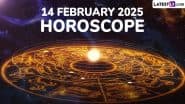 14 February 2025 Horoscope: What Is the Zodiac Sign of People Celebrating Birthday Today? Know the Sun Sign, Lucky Colour and Number Prediction