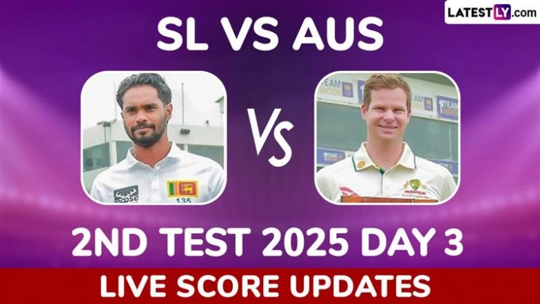 Sri Lanka Cricket Team and Australia Cricket Team 2nd Test 2025 Day 3 Highlights