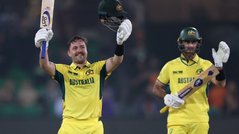 ICC Champions Trophy 2025: Josh Inglis Rips Apart English Bowling Attack, Australia Kickstart Campaign With Record-Breaking Chase