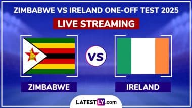 Zimbabwe vs Ireland Free Live Streaming Online, One-Off Test 2025: How To Watch ZIM vs IRE Cricket Match Live Telecast on TV?