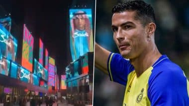 Cristiano Ronaldo Birthday Special: Every Billboard on Street of Saudi Arabia Sync to Wish Al-Nassr Superstar as He Turns 40 (Watch Video)